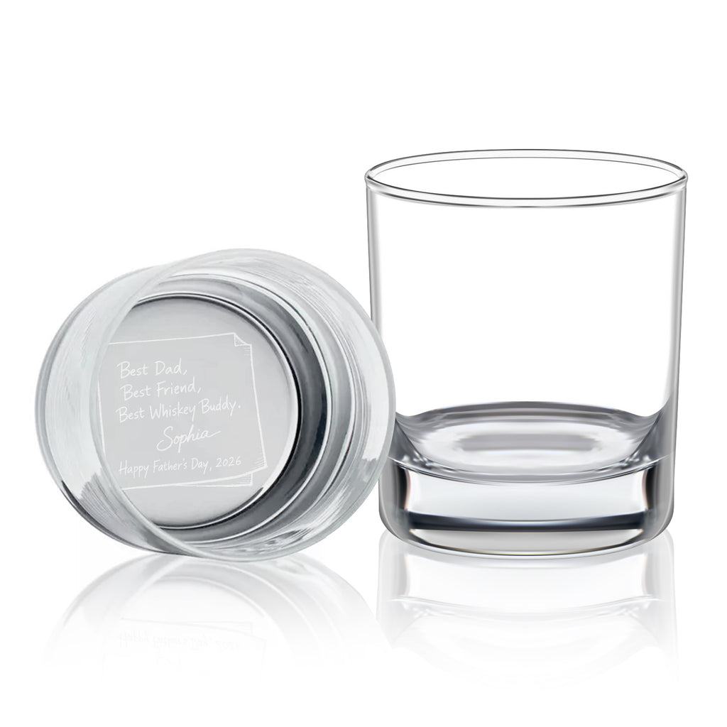 Best Dad Whiskey Glass – Personalized Father’s Day Gift from Daughter
