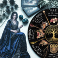 Herbal Wheel of the Year Wooden Pagan Sabbat Wall Decor