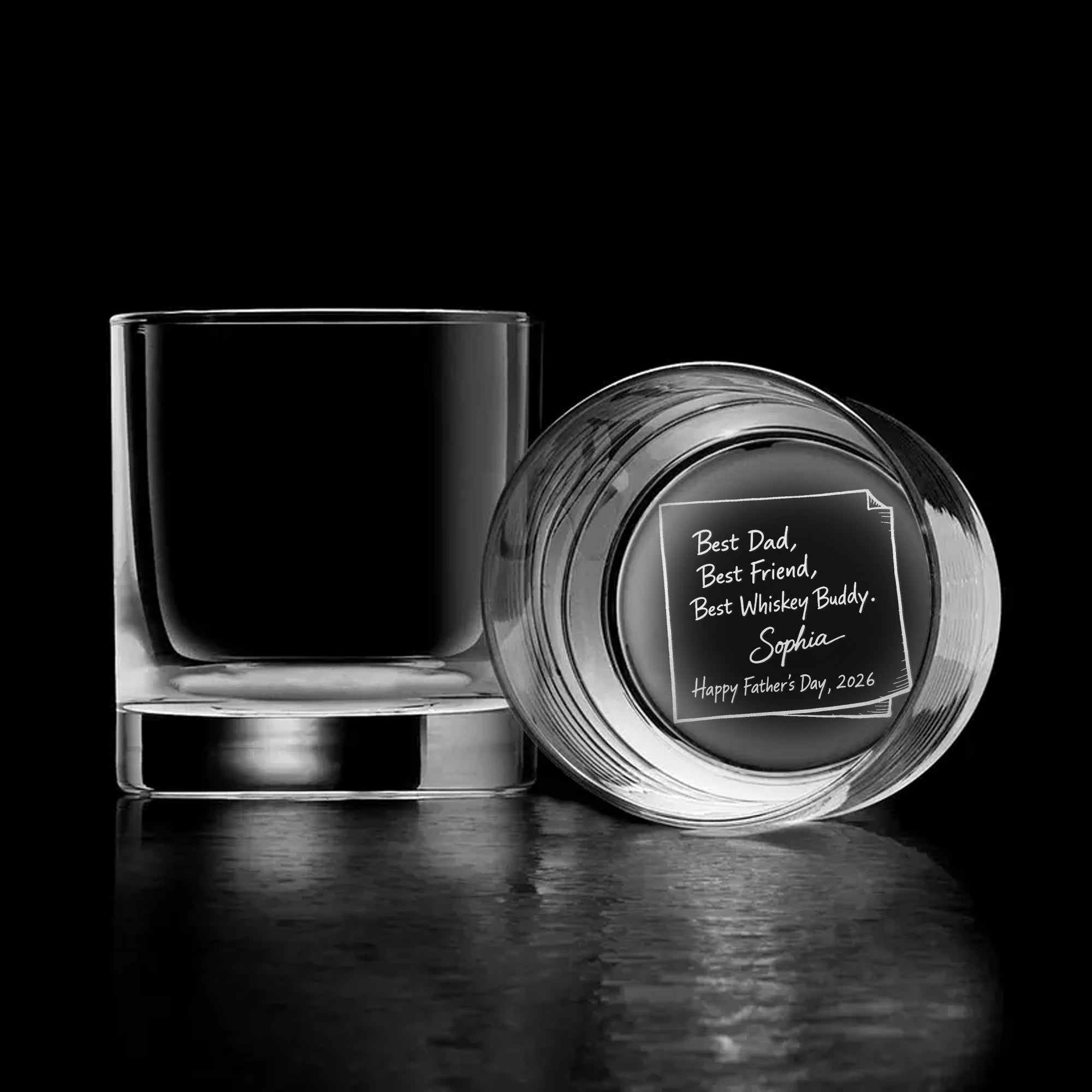 Best Dad Whiskey Glass – Personalized Father’s Day Gift from Daughter