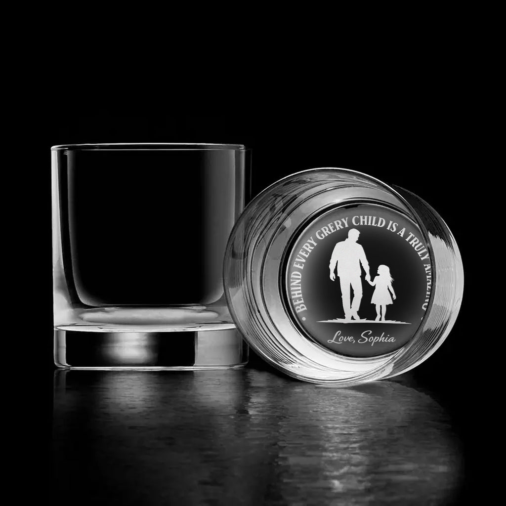 Amazing Dad Whiskey Glass – Personalized Gift from Daughter