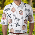 Best Dad in the Woods - Personalized Photo Polo Shirt - Gift For Dad