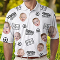 Coach of the Year - Personalized Photo Polo Shirt - Gift For Dad