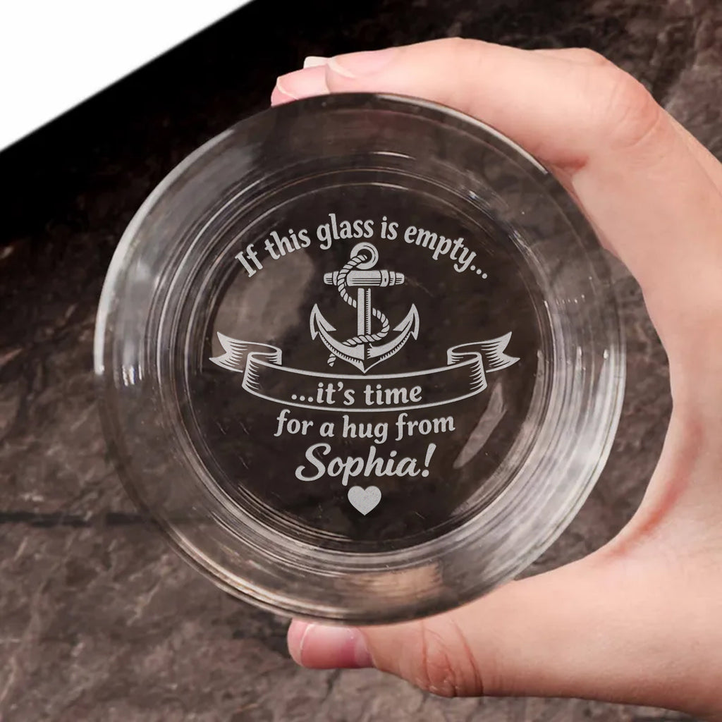 Personalized Whiskey Glass – “I Love You More” Gift