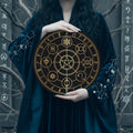 Mystical Wheel of the Year Magic Circle Wiccan Symbol Poster