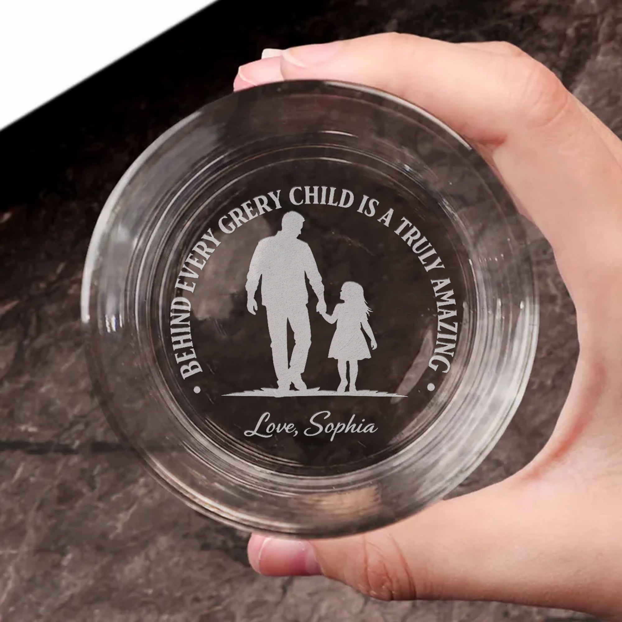 Amazing Dad Whiskey Glass – Personalized Gift from Daughter