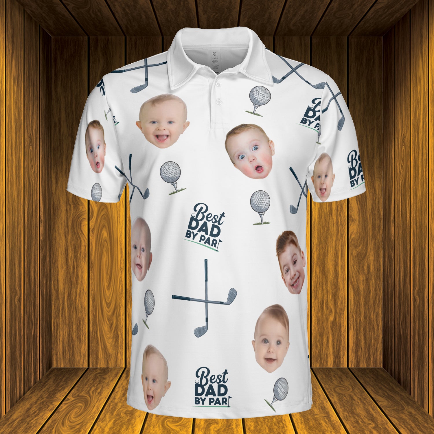 Best Dad by Par - Personalized Photo Polo Shirt - Gift For Dad