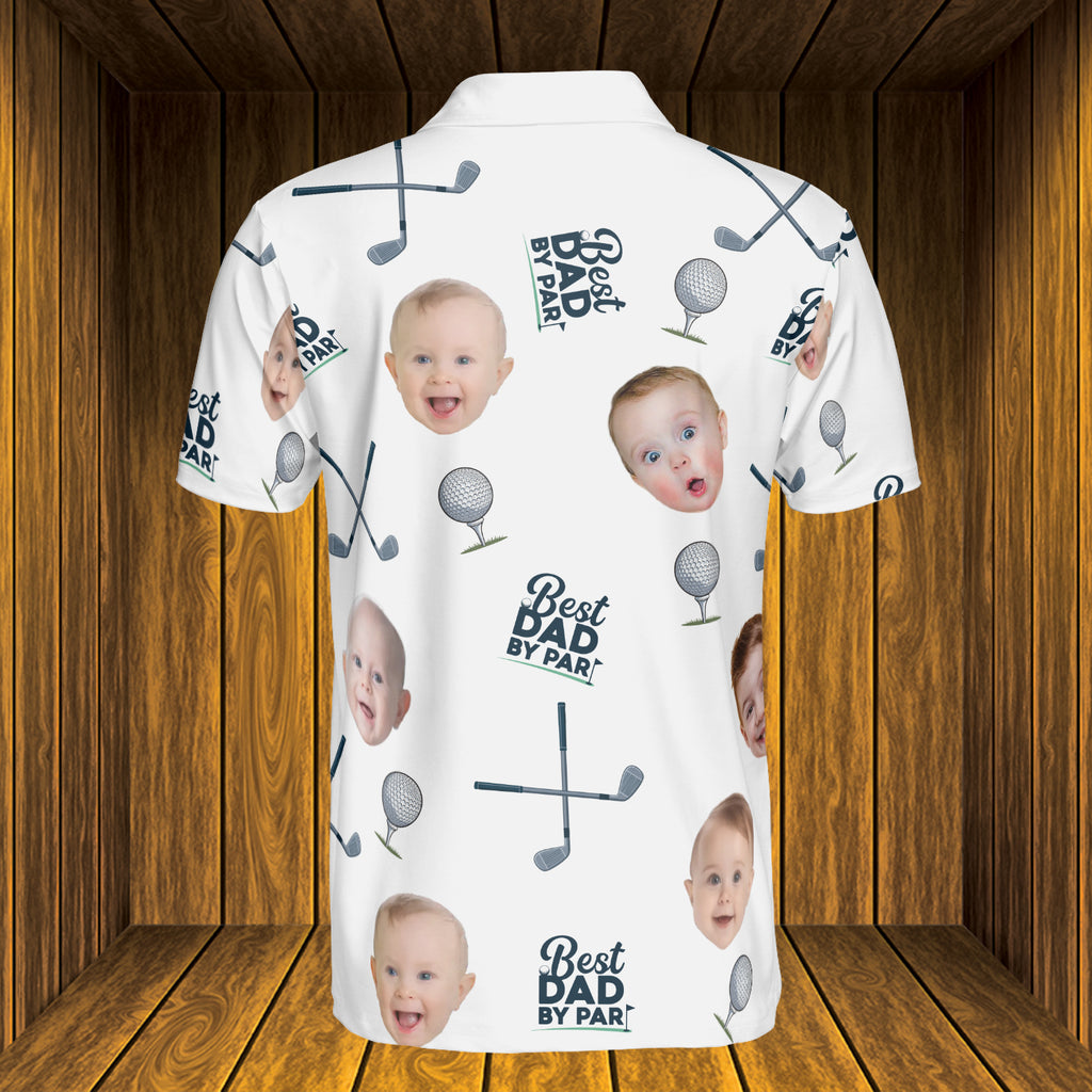 Best Dad by Par - Personalized Photo Polo Shirt - Gift For Dad
