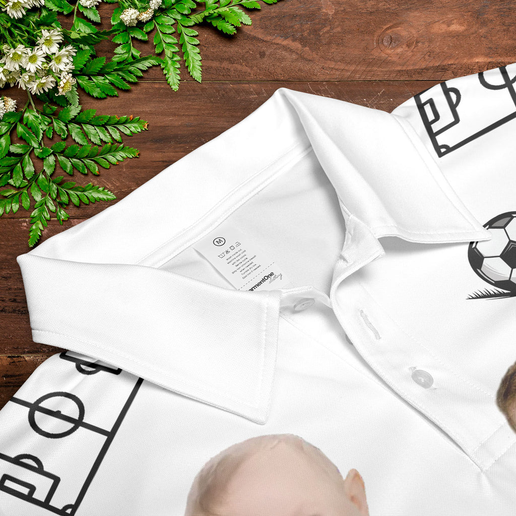 Coach of the Year - Personalized Photo Polo Shirt - Gift For Dad