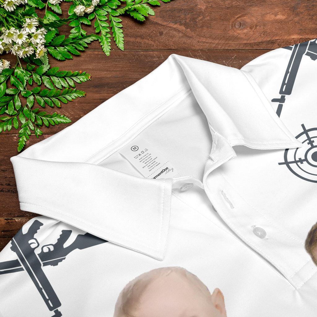 Best Dad in the Woods - Personalized Photo Polo Shirt - Gift For Dad