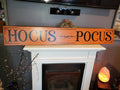 Hocus Pocus Sign Large Horizontal Halloween Sign Spooky Fall Decor Rustic Primitive Halloween Distressed Wood Wall Hanging Witch Decoration
