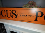 Hocus Pocus Sign Large Horizontal Halloween Sign Spooky Fall Decor Rustic Primitive Halloween Distressed Wood Wall Hanging Witch Decoration