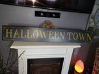 Hocus Pocus Sign Large Horizontal Halloween Sign Spooky Fall Decor Rustic Primitive Halloween Distressed Wood Wall Hanging Witch Decoration