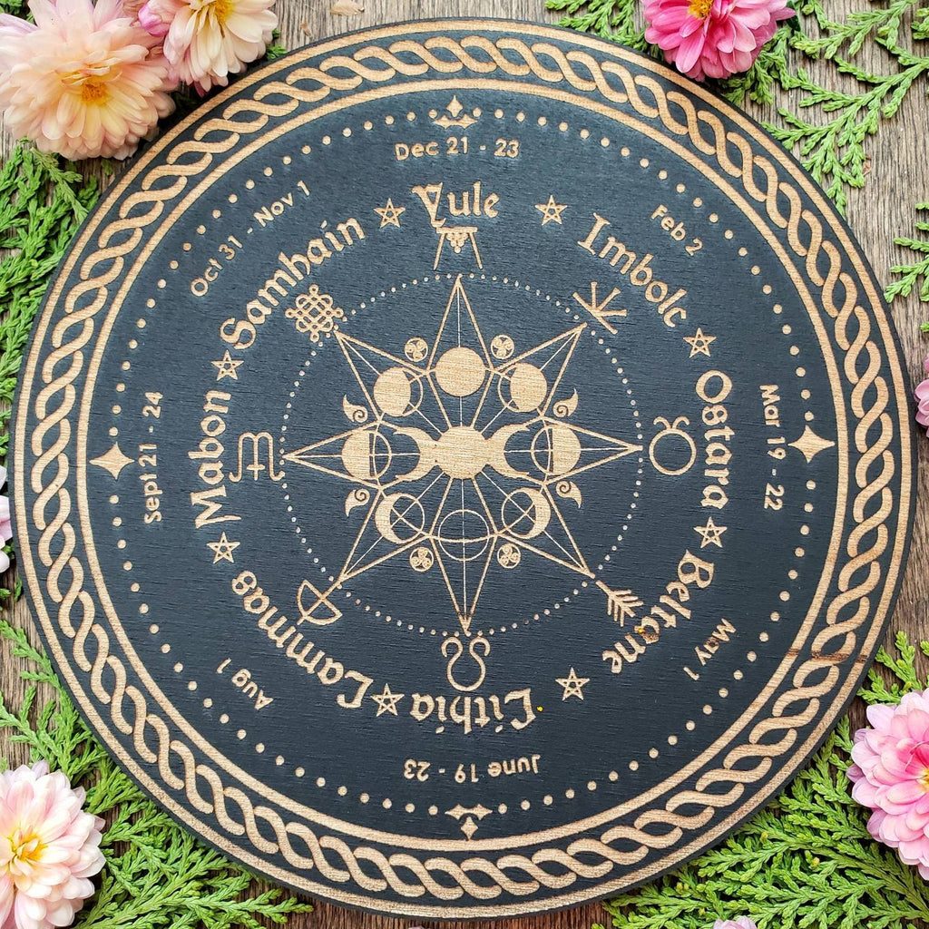Wheel of the Year Altar Tile Witch Calendar