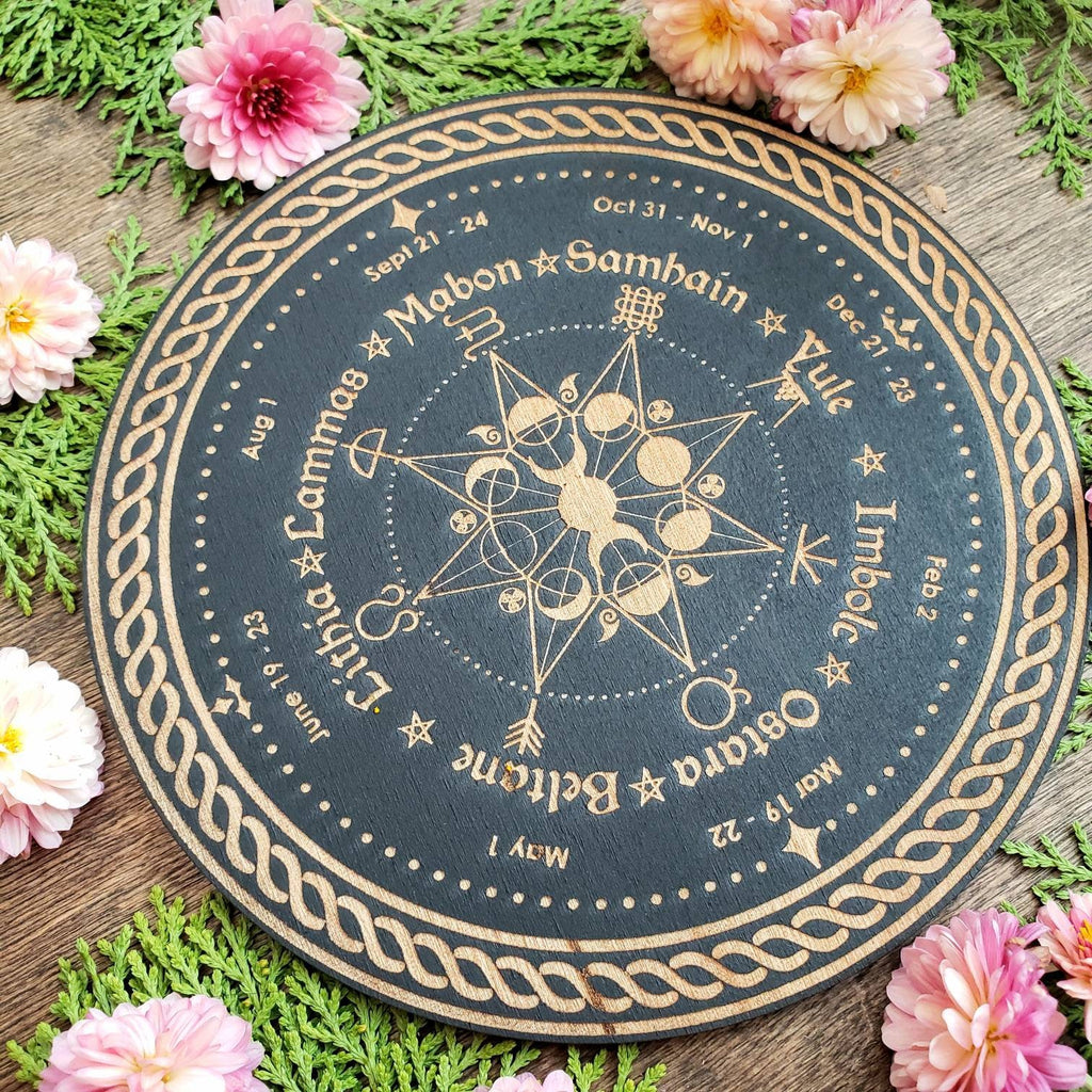 Wheel of the Year Altar Tile Witch Calendar
