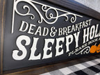 Sleepy Hollow Dead and Breakfast, 3D Halloween Sign, Halloween Decor, Pumpkins, Spooky Decor, Mantel Decor