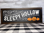 Sleepy Hollow Dead and Breakfast, 3D Halloween Sign, Halloween Decor, Pumpkins, Spooky Decor, Mantel Decor