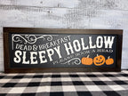 Sleepy Hollow Dead and Breakfast, 3D Halloween Sign, Halloween Decor, Pumpkins, Spooky Decor, Mantel Decor