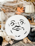Man In the moon sign, Halloween decor, Halloween sign, fall sign, Falloween, man in the moon, fall mantle, Halloween shelf, Halloween