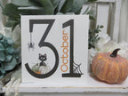 Halloween Sign / October 31st / Fall Home Decorations / Halloween Home Decor / Tiered Tray Halloween Sign / Halloween Kitchen Decor