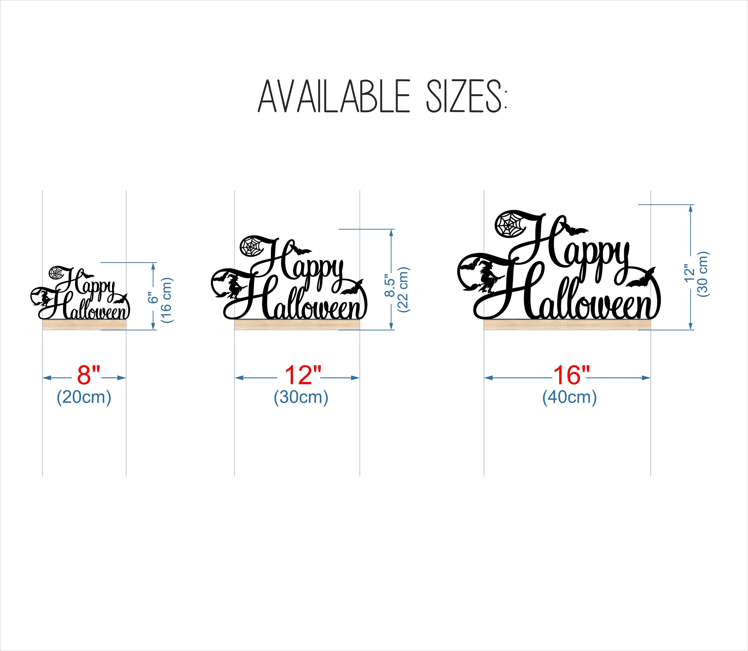 Freestanding Happy Halloween Sign, Welcome Halloween sign, Wood Halloween Sign, Happy Halloween Signs, Halloween Mantel and Table decor