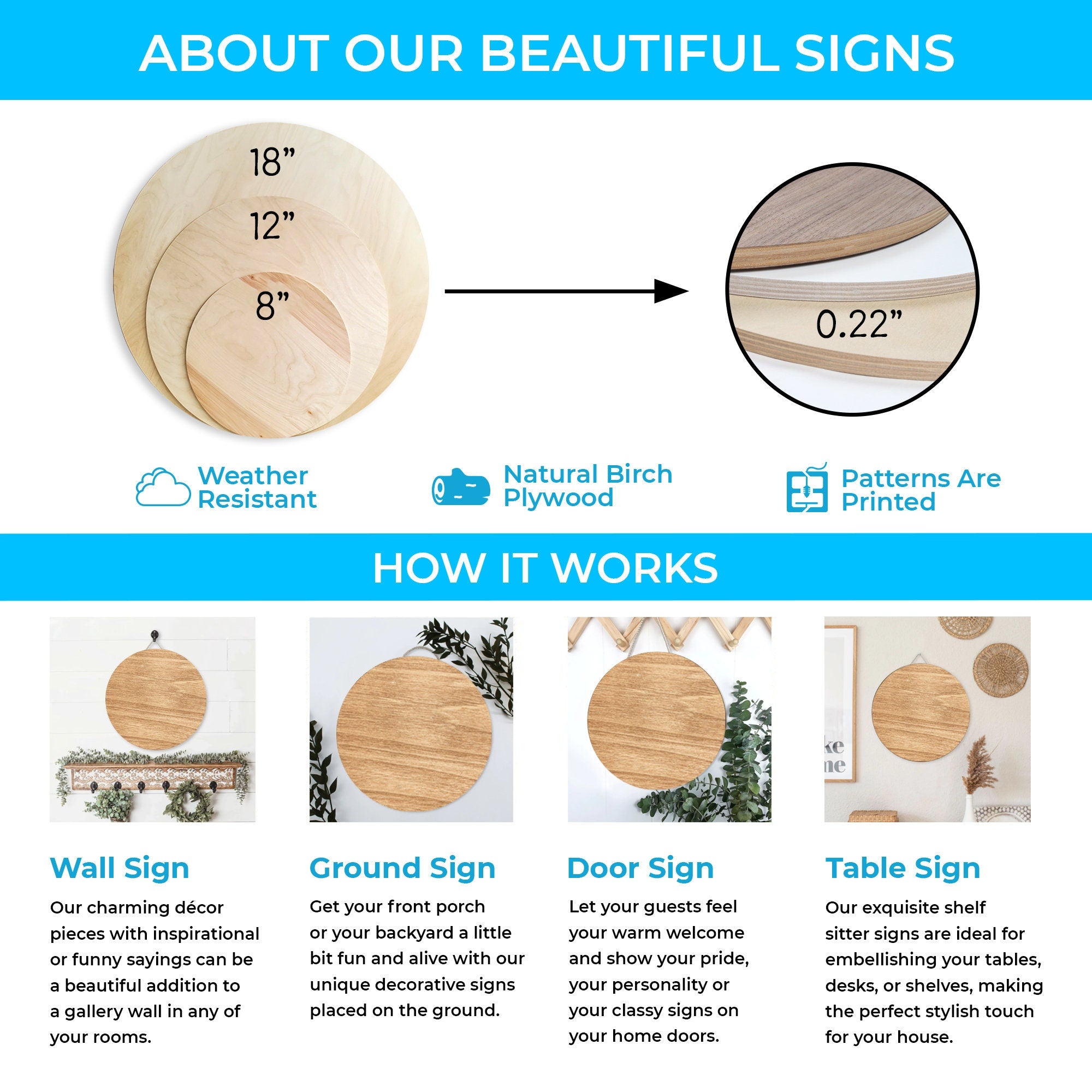 Wheel Of The Year Wooden Sign