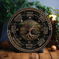 Personalized Tree of Life Wheel Of The Year Wooden Sign