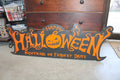 Customizable Text Happy Halloween Jack O Lantern Spooky Forest Black Cat Prop Wooden Decor Fall Autumn Decoration Sign Haunted Grave Yard