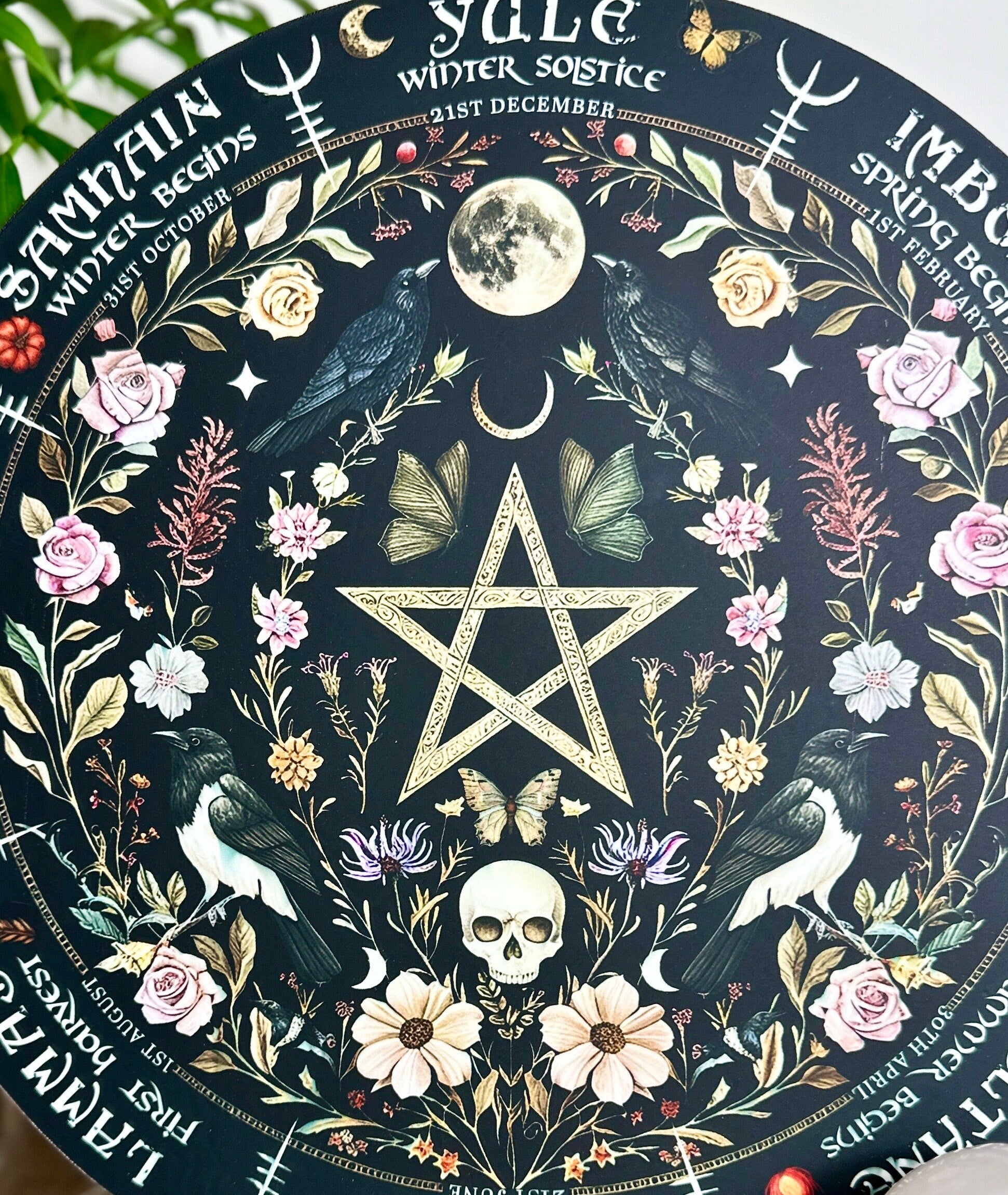 Wheel of the year board witch Pagan Calendar