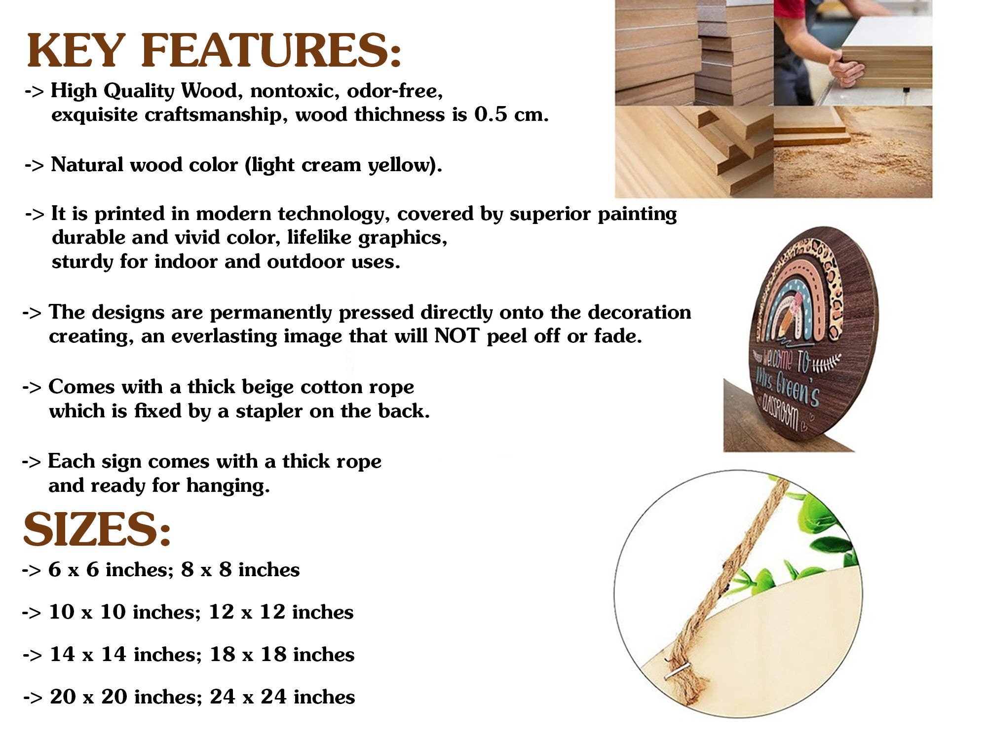 Wooden Wheel Of The Year Witchcraft Decor