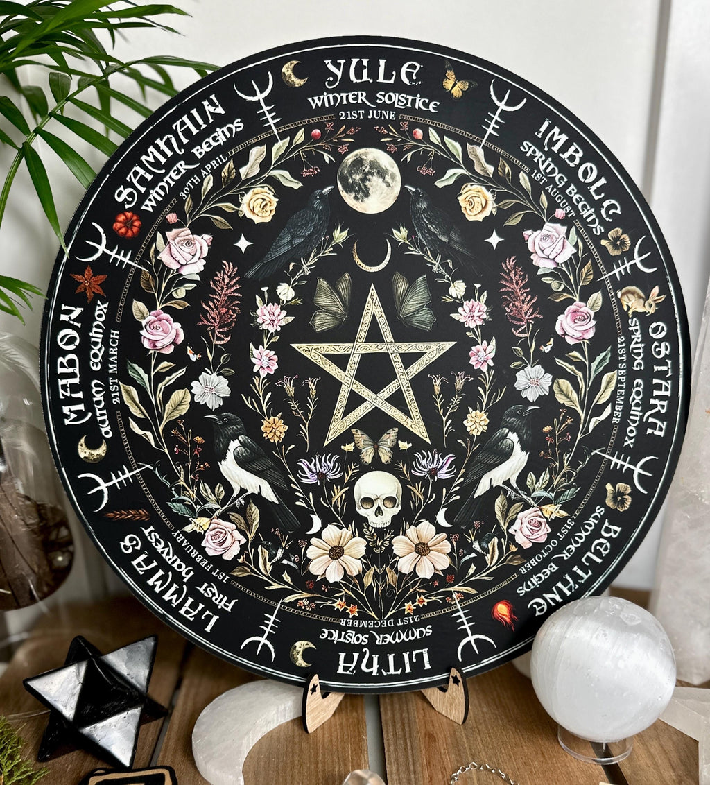 Wheel of the year board witch Pagan Calendar