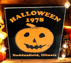 Halloween Sign, 1978, Haddonfield, Illinois, Farmhouse Decor, Distressed, Farmhouse, Handmade, Halloween, Michael Myers