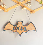 Halloween name sign party decorations bat sign for Halloween gift decorations Halloween wall decor personalised name decor for kids party