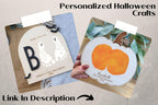 DIY Footprint Art, Baby's First Halloween, My Little Boo Sign, Wooden Kids Craft, Custom Children's Keepsake, Personalized Halloween Decor