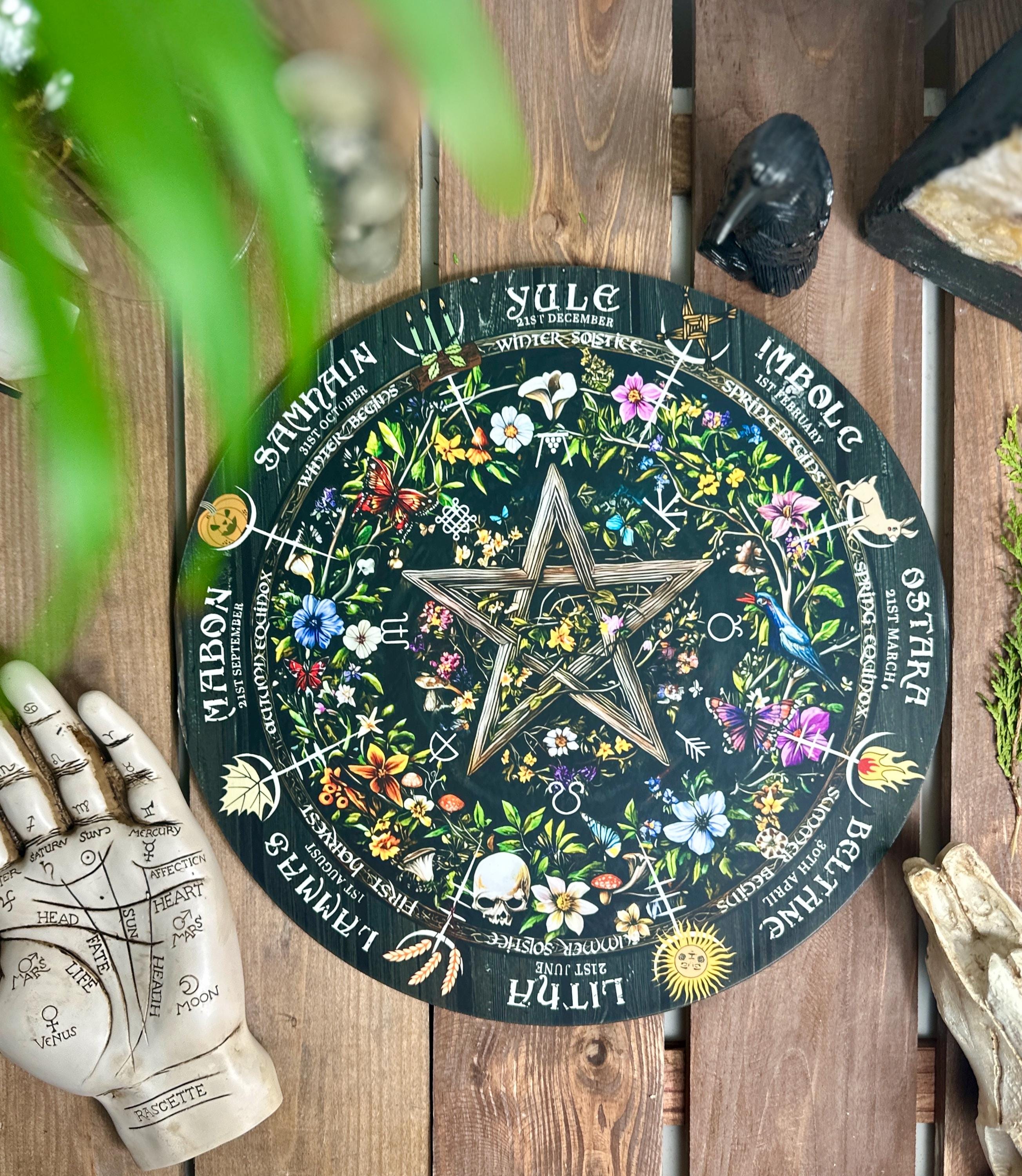 Wheel of the year board witch Pagan Calendar