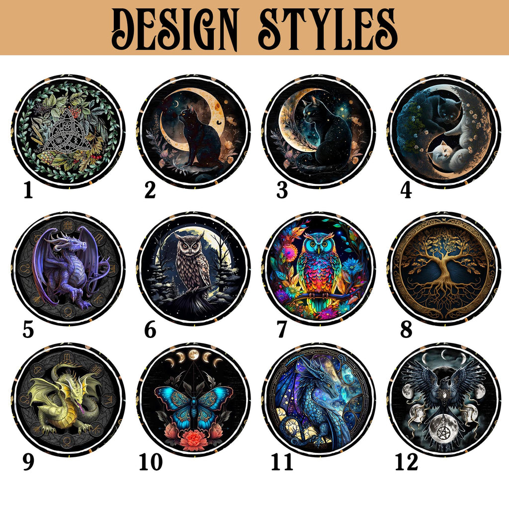 Wooden Wheel Of The Year Witchcraft Decor