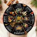 Wooden Wheel Of The Year Pagan Calendar