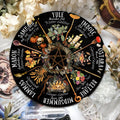 Wooden Wheel Of The Year Witchcraft Decor