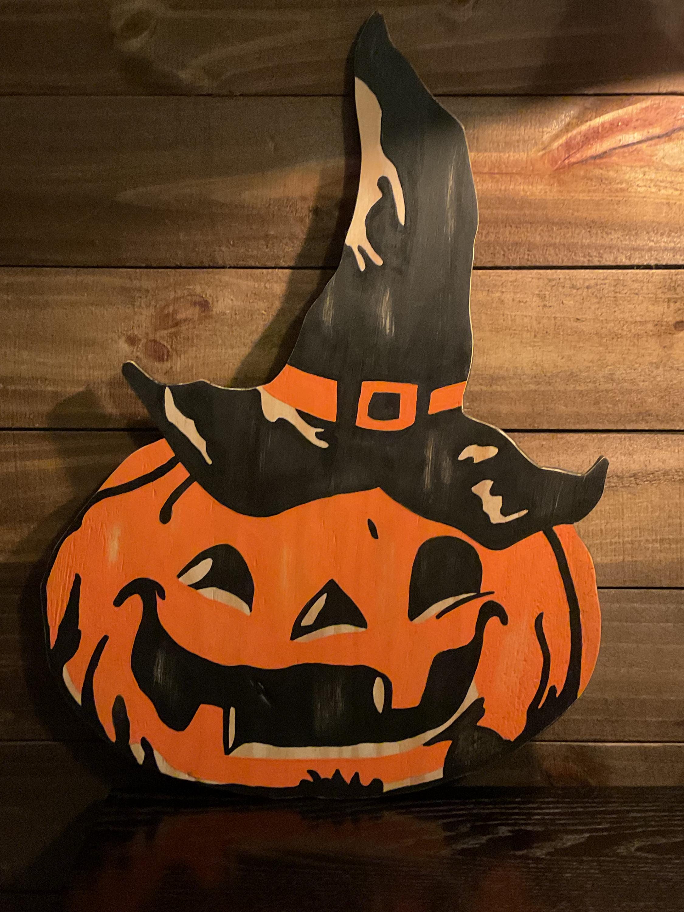 Retro Jack O'Lantern Sign by October Road Designs