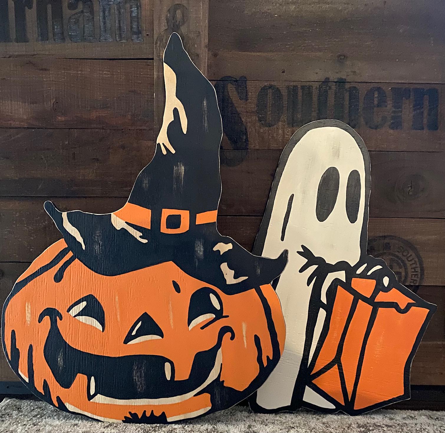 Retro Jack O'Lantern Sign by October Road Designs