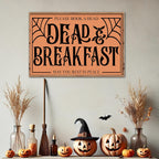 Dead and Breakfast Sign, Farmhouse Halloween Sign, Halloween Wood Decor, Farmhouse Halloween Decor, Halloween Mantel Decor, Fall Wood Sign
