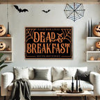 Dead and Breakfast Sign, Farmhouse Halloween Sign, Halloween Wood Decor, Farmhouse Halloween Decor, Halloween Mantel Decor, Fall Wood Sign
