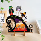 Personalized Halloween Family Sign, Wooden 4-Layered Halloween Decor, Family Costume Display, Family Halloween Decorations, Family Memories