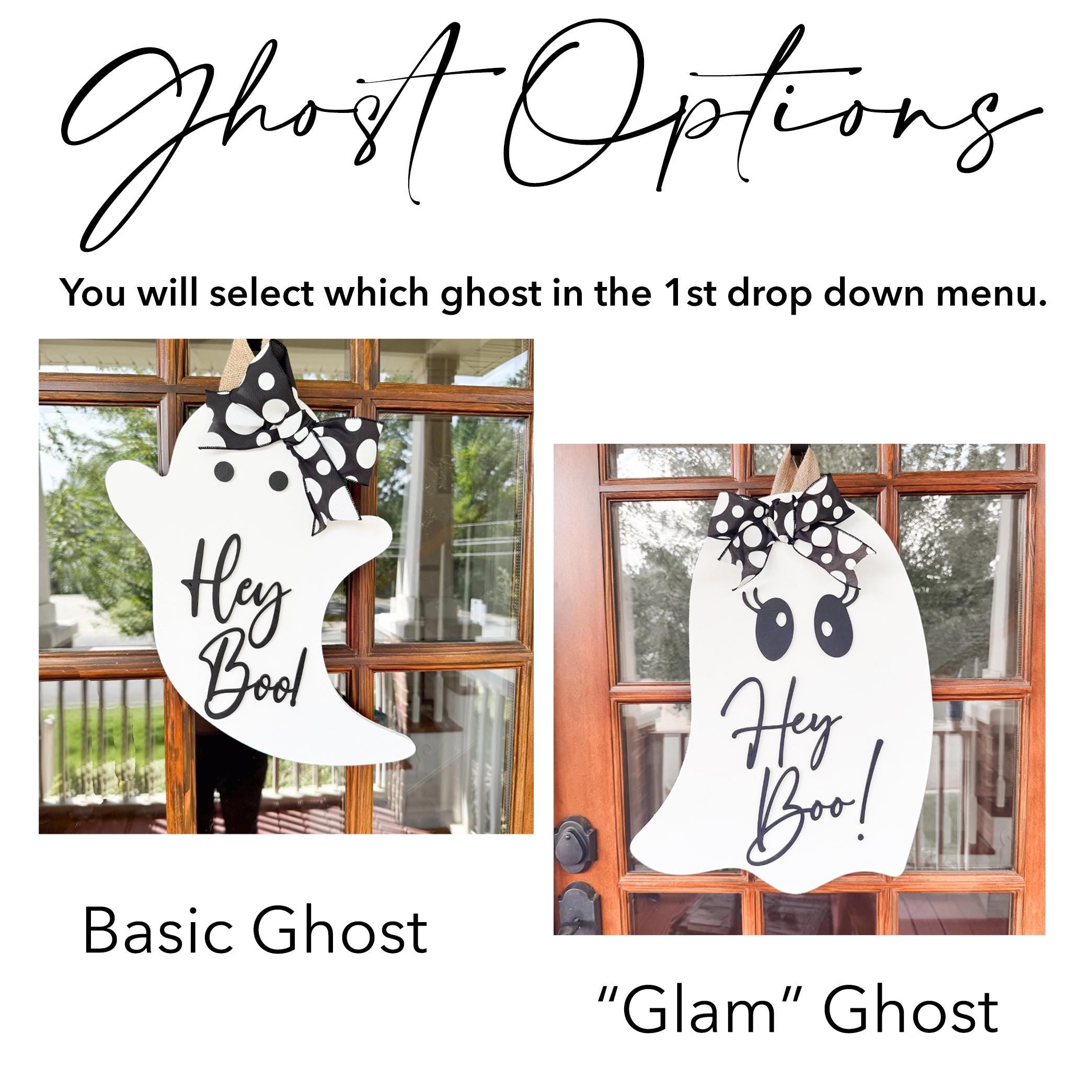 Ghost Door Hanger | Halloween Door Hanger | Hey Boo Ghost Door Hanger | Front door decor | Wooden Door Hanger | Pumpkin Fall Door Sign